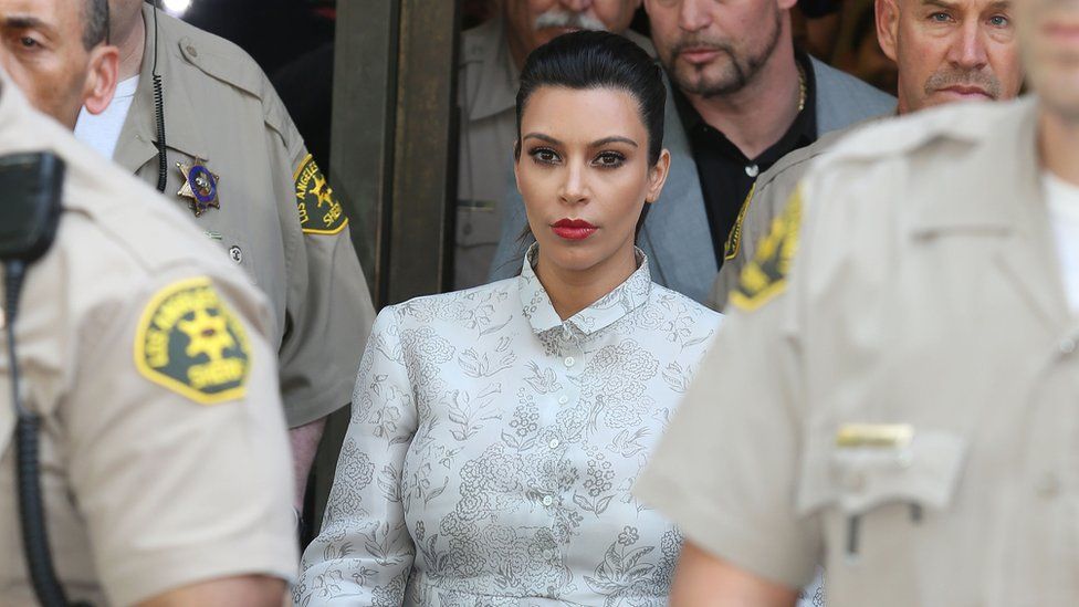 Kim on her way to a divorce hearing as she split from Kris Humphries