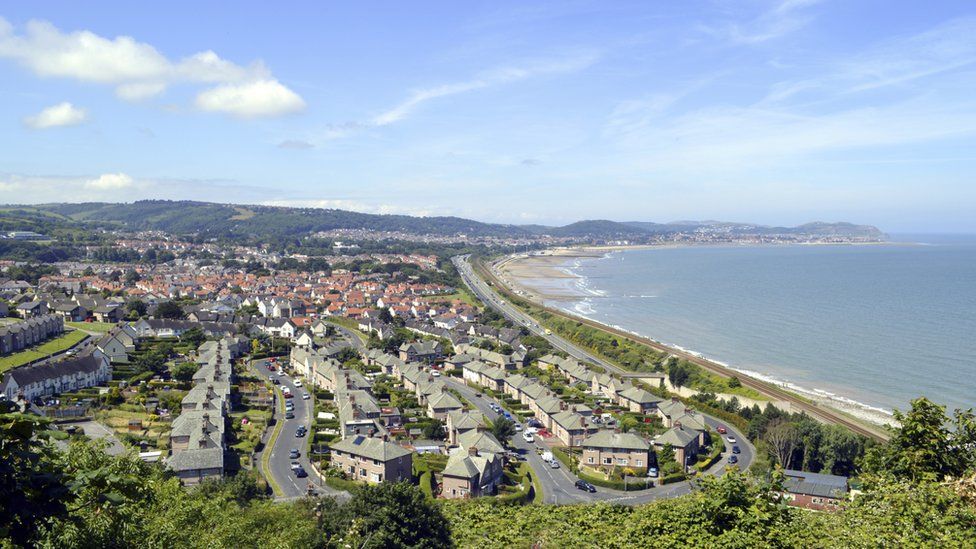 Colwyn Bay from above