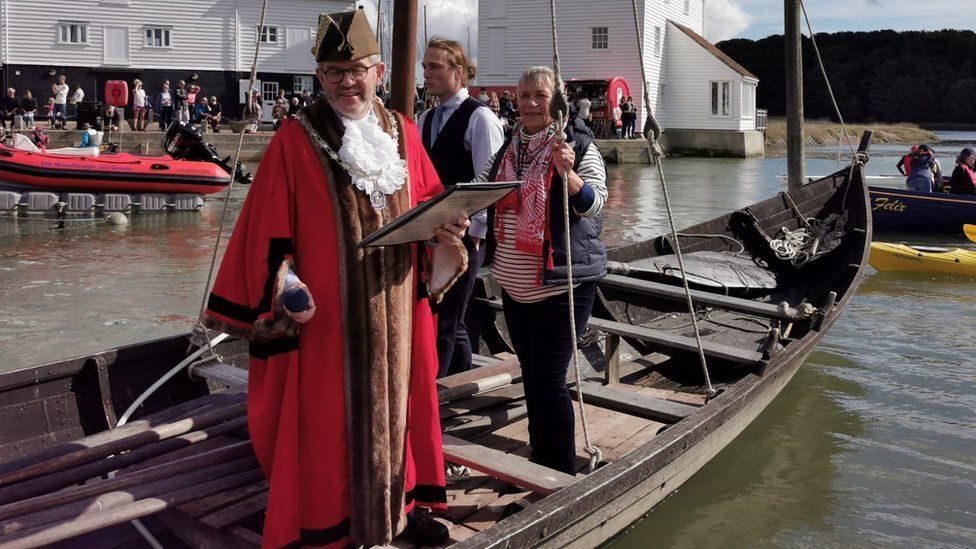 The reading of the declaration of the rights of the River Deben was read at Whisstocks Quay in Woodbridge