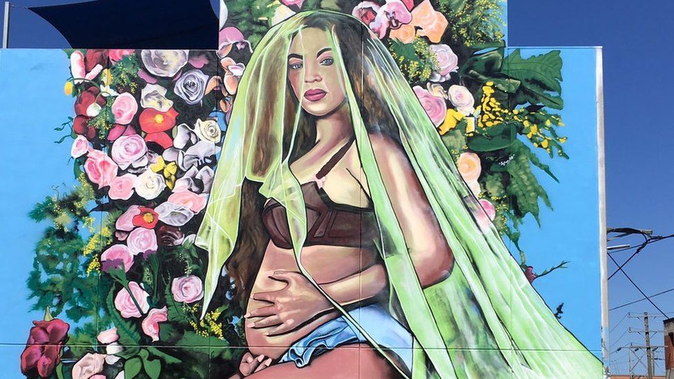 Mark Walls Beyonce mural
