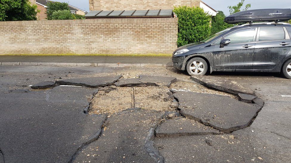 cracked tarmac