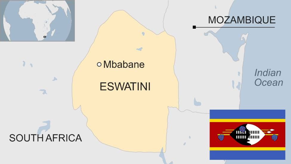 Map of Eswatini