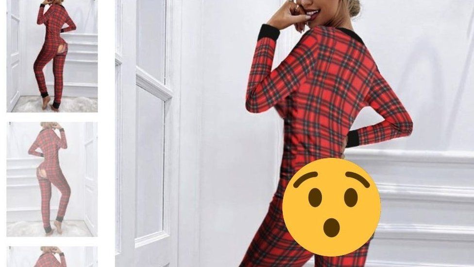 Viral butt less pyjamas ad sparks confusion BBC News