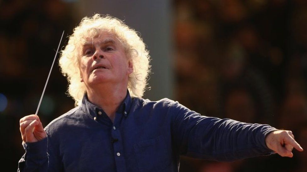Sir Simon Rattle conducts Young Orchestra for London at the South Bank in 2015
