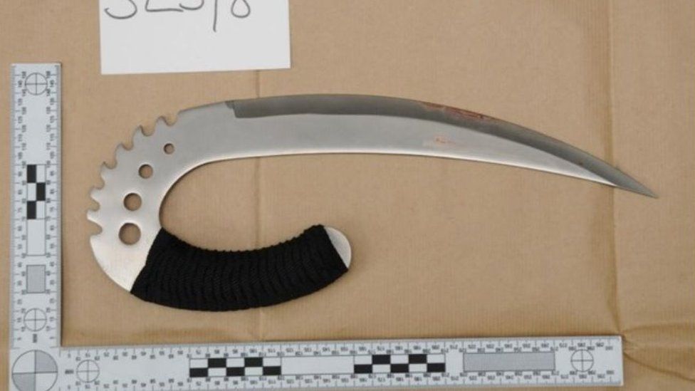 Knife used in an attack