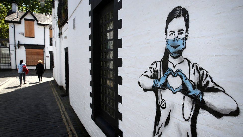 Nurse graffitti in Glasgow