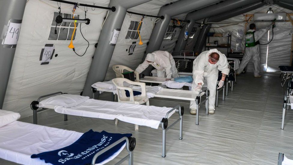 Un hospital de campaña