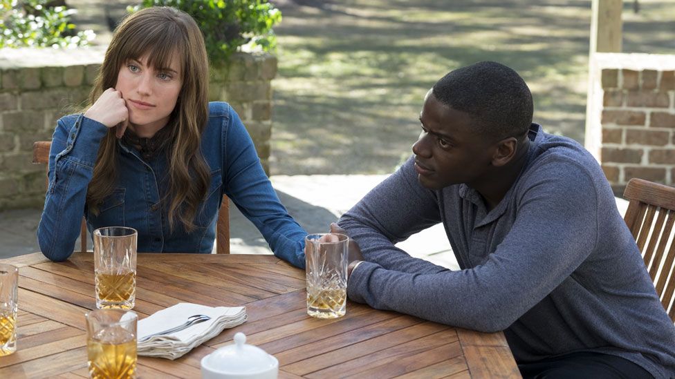 Allison Williams and Daniel Kaluuya in Get Out