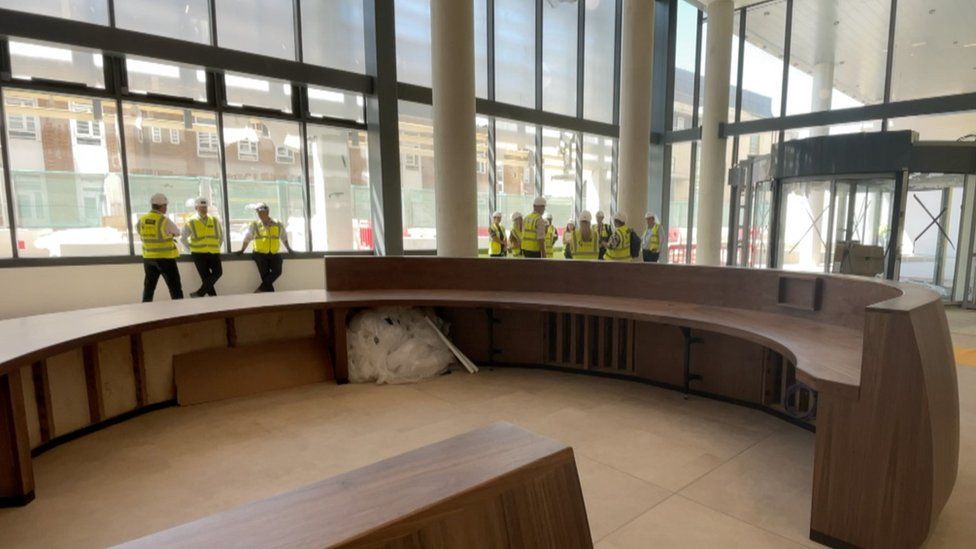 The new hospital reception