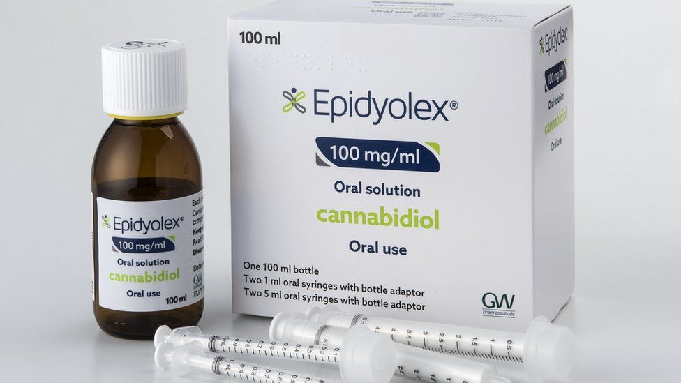 Epidyolex, a cannabidiol oral solution used to treat epilepsy