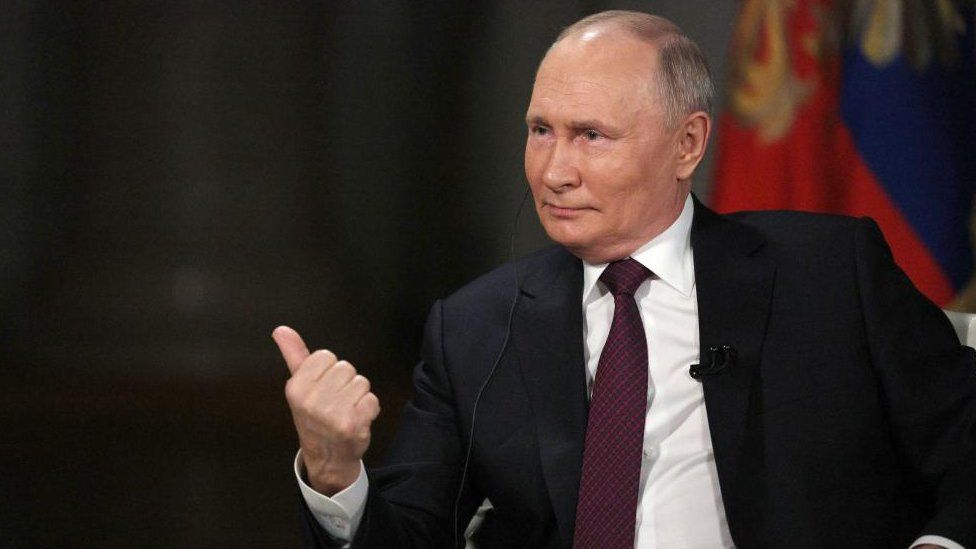 Russian President Putin interviewed by US journalist Tucker Carlson, Moscow, Russian Federation - 08 Feb 2024