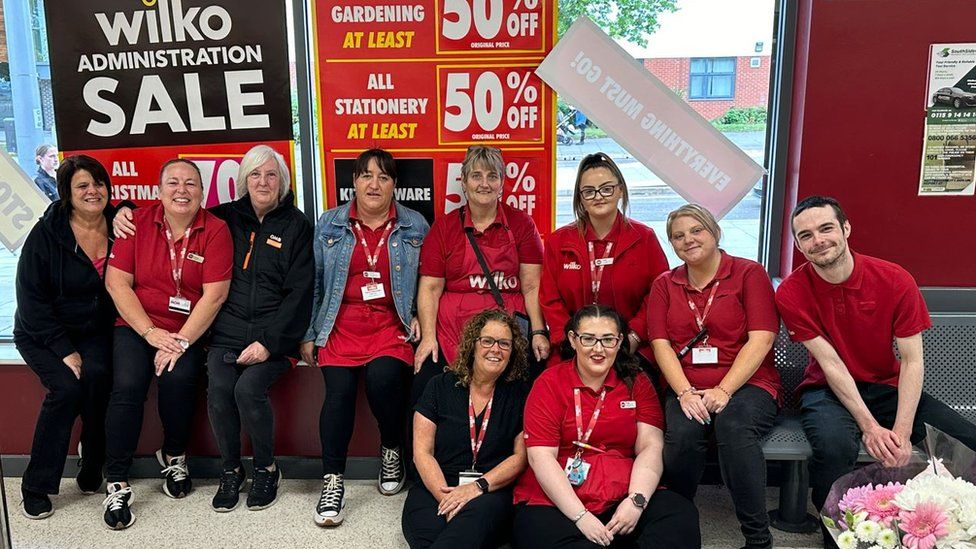 Staff at Wilko in Clifton, Nottingham