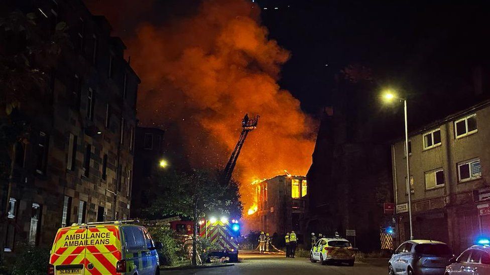 Robert Street, Port Glasgow fire