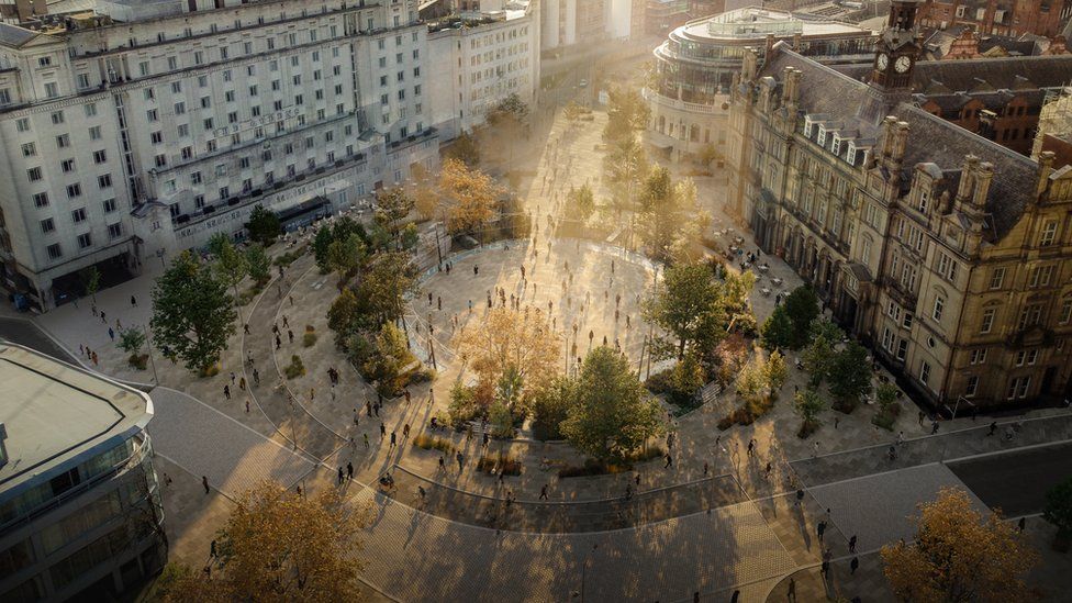 Leeds City Square New Images Give First Look At 3 5m Development Plan Bbc News