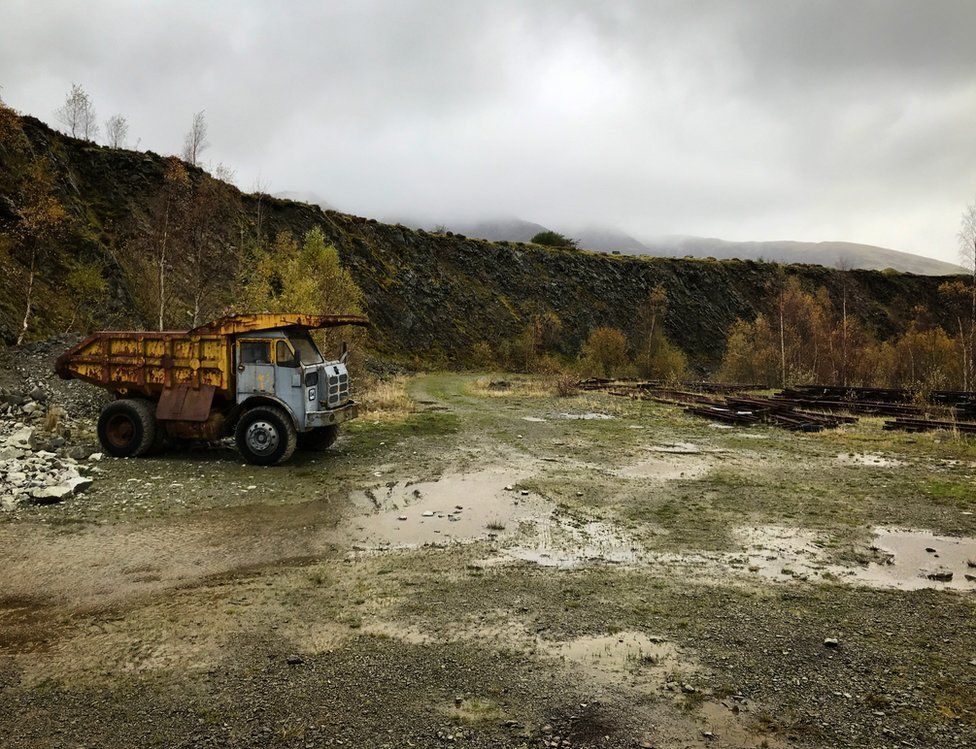 Truck in a quarry