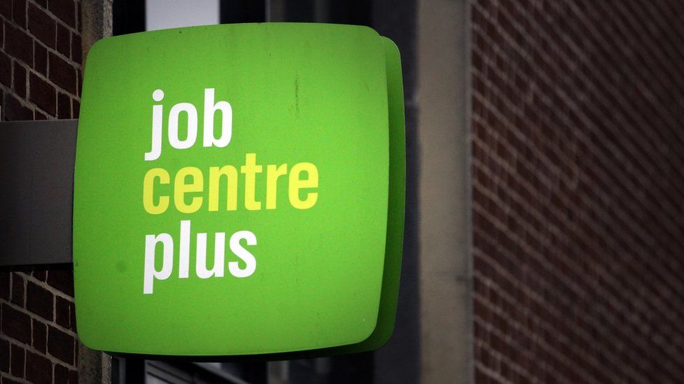 Image of a job centre sign