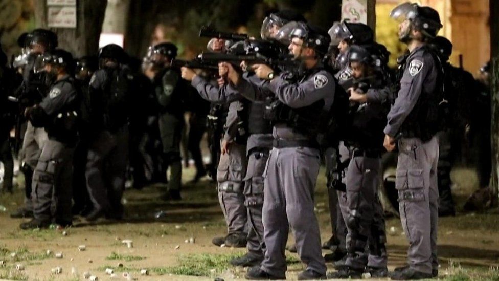 Riot police in Israel