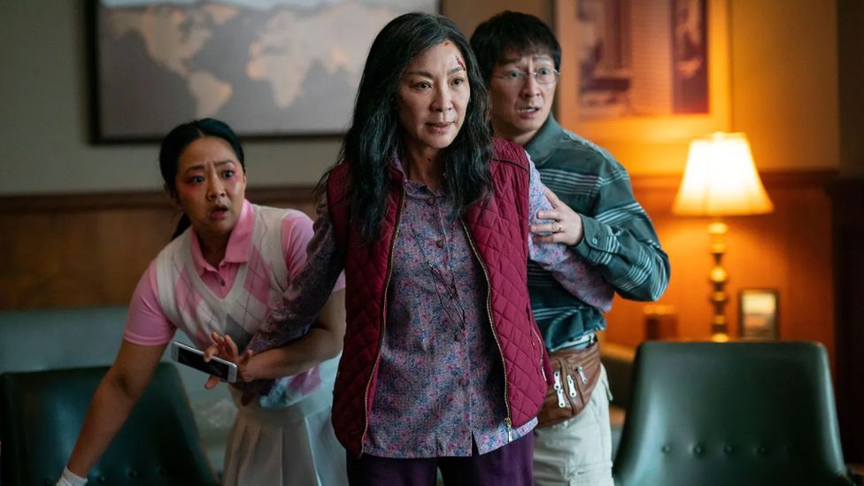 Michelle Yeoh in a scene from Everything Everywhere All at Once