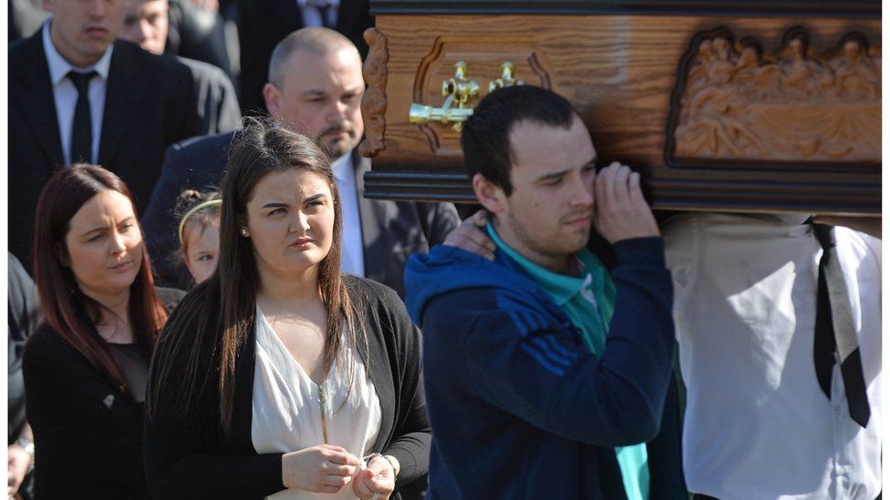 The funeral for Michael McGibbon