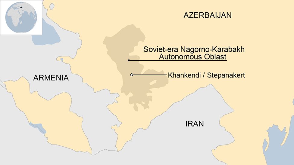 map of Nagorno-Karabakh