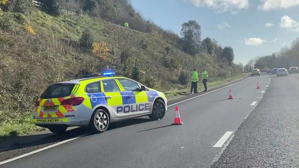 Plymouth A38 Pedestrian Knocked Off Flyover In Crash Bbc News 