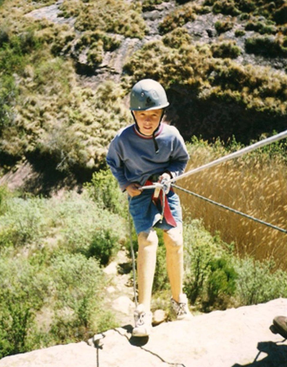 Oscar Pistorius as a child