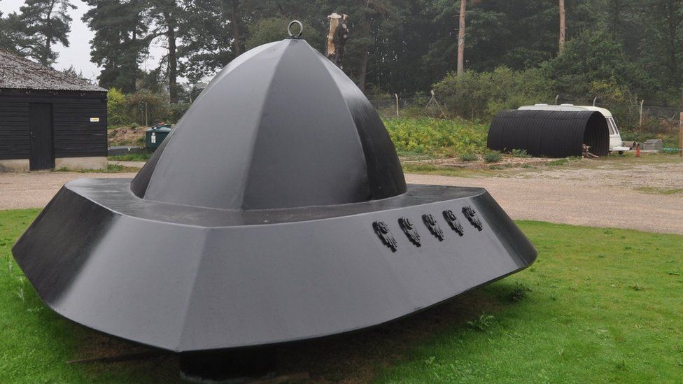 Rendlesham UFO sculpture/model