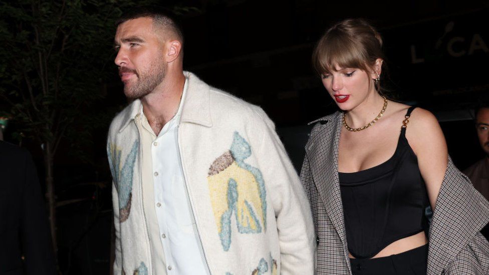 Travis Kelce and Taylor Swift photographed together in New York