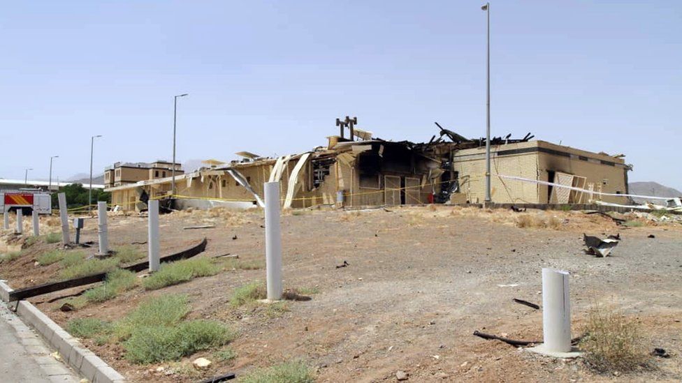 Natanz uranium enrichment plant after it was reportedly damaged by a fire (02/07/20)