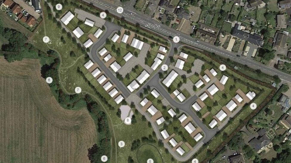 CGI image of how the housing development could look