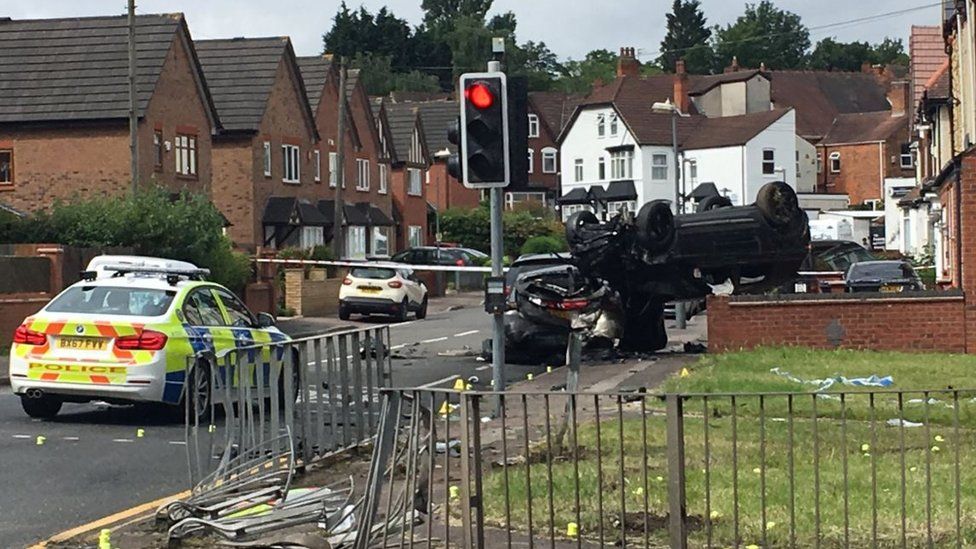 Police officer hurt in Erdington pursuit crash BBC News
