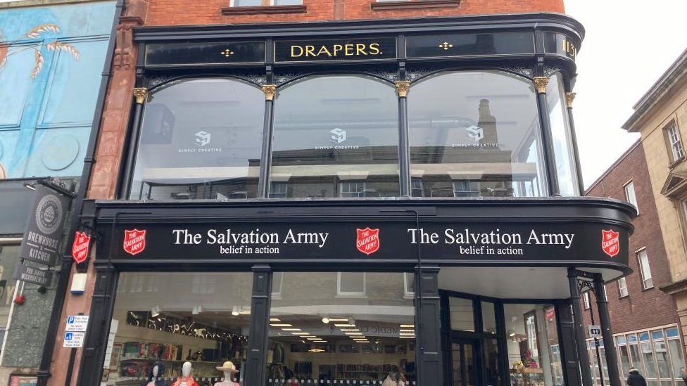 Salvation Army shop on Bedford High Street