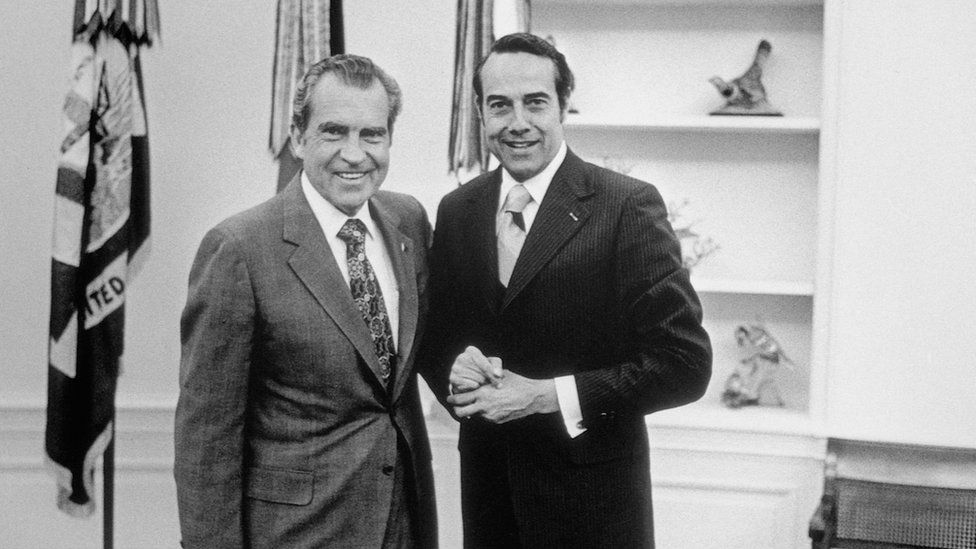 Richard Nixon and Bob Dole