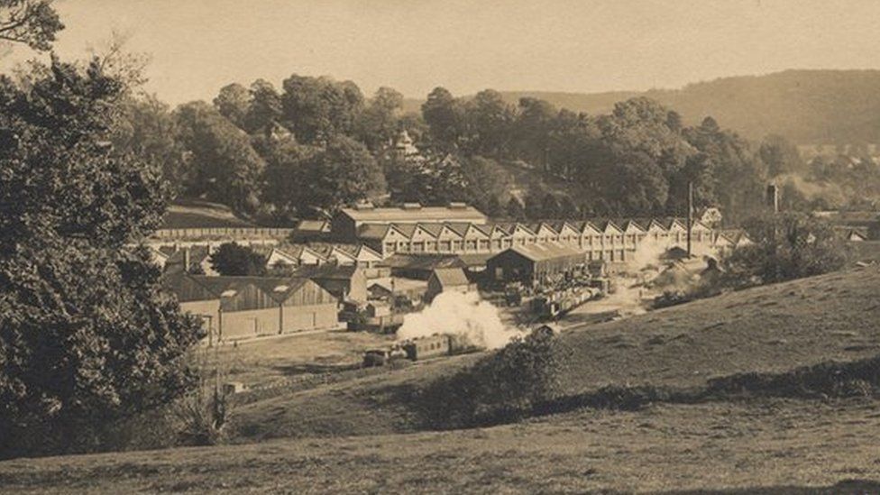 The Lister Petter site, Dursley, in the 1920s