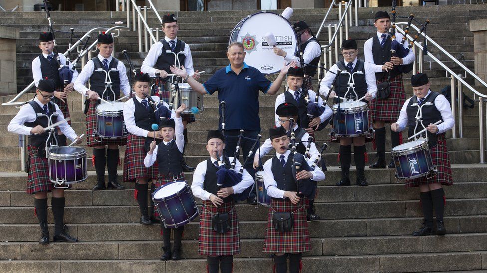Scottish Fire and Rescue Novice Juvenile Pipe Band