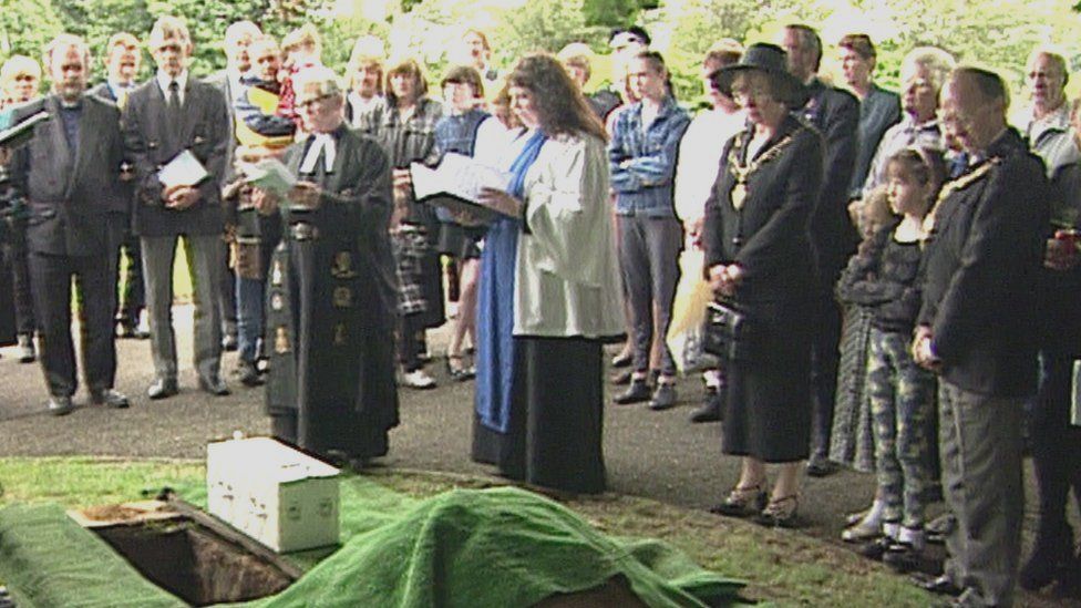 Burial of baby Callum