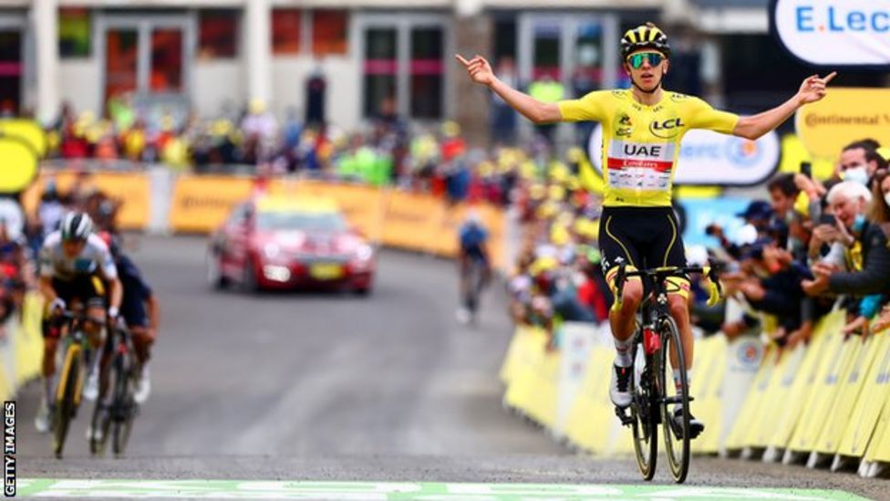 Tour de France: Tadej Pogacar holds on to yellow after stage 18 win ...