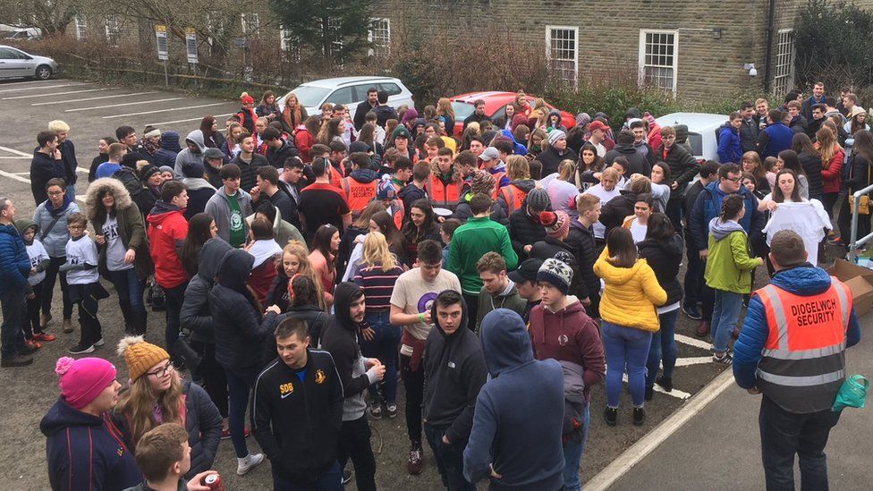 300 people take part in a walk to support the family of Ifan Owens