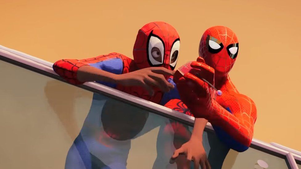 Image of the two Spider-men