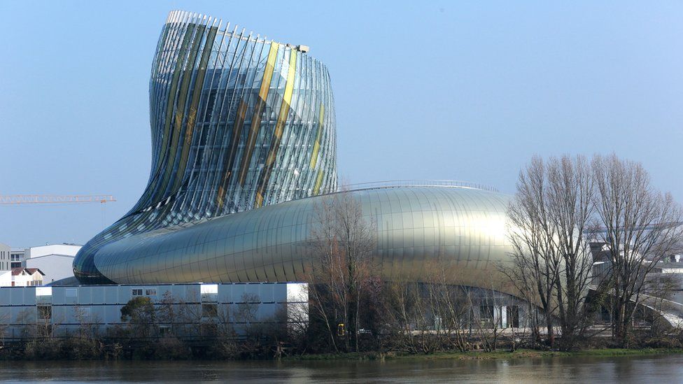 A picture taken on 14 March 2016 in Bordeaux, south-western France, shows a general view of the Cite du Vin