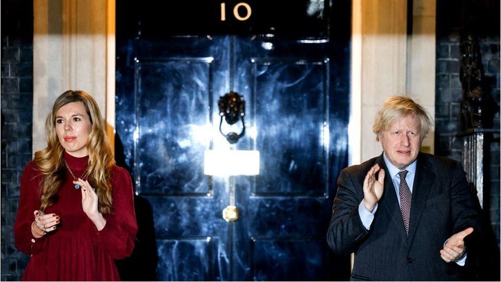 Carrie Symonds and Boris Johnson