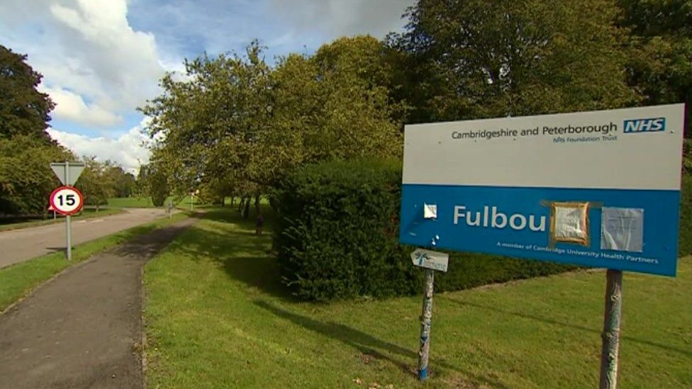 Sign on entrance to Fulbourn Hospital.