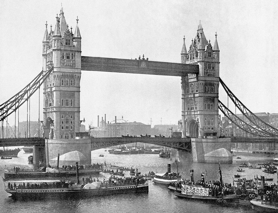 Tower Bridge in 1894