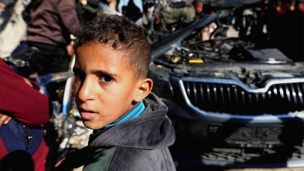 Boy in Rafah, Gaza