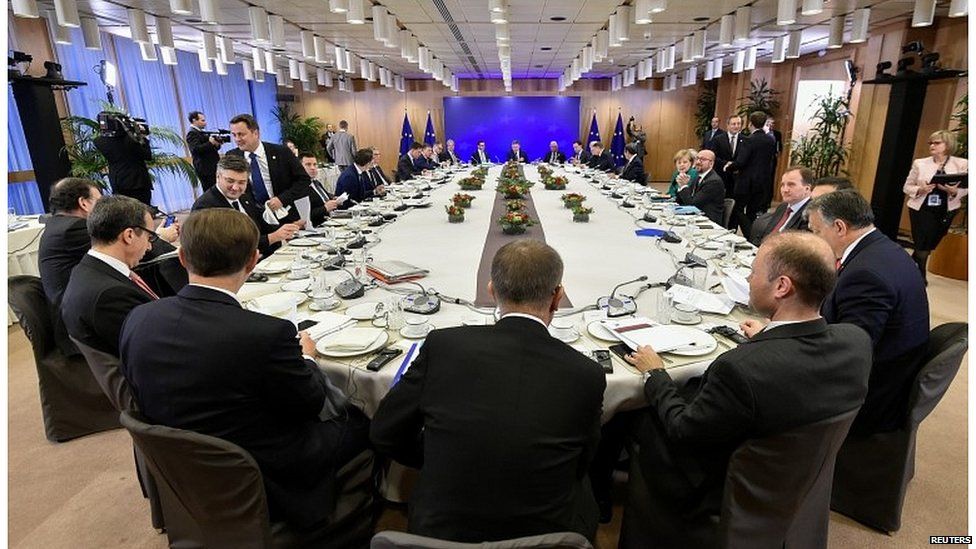 The other 27 EU leaders meeting in Brussels