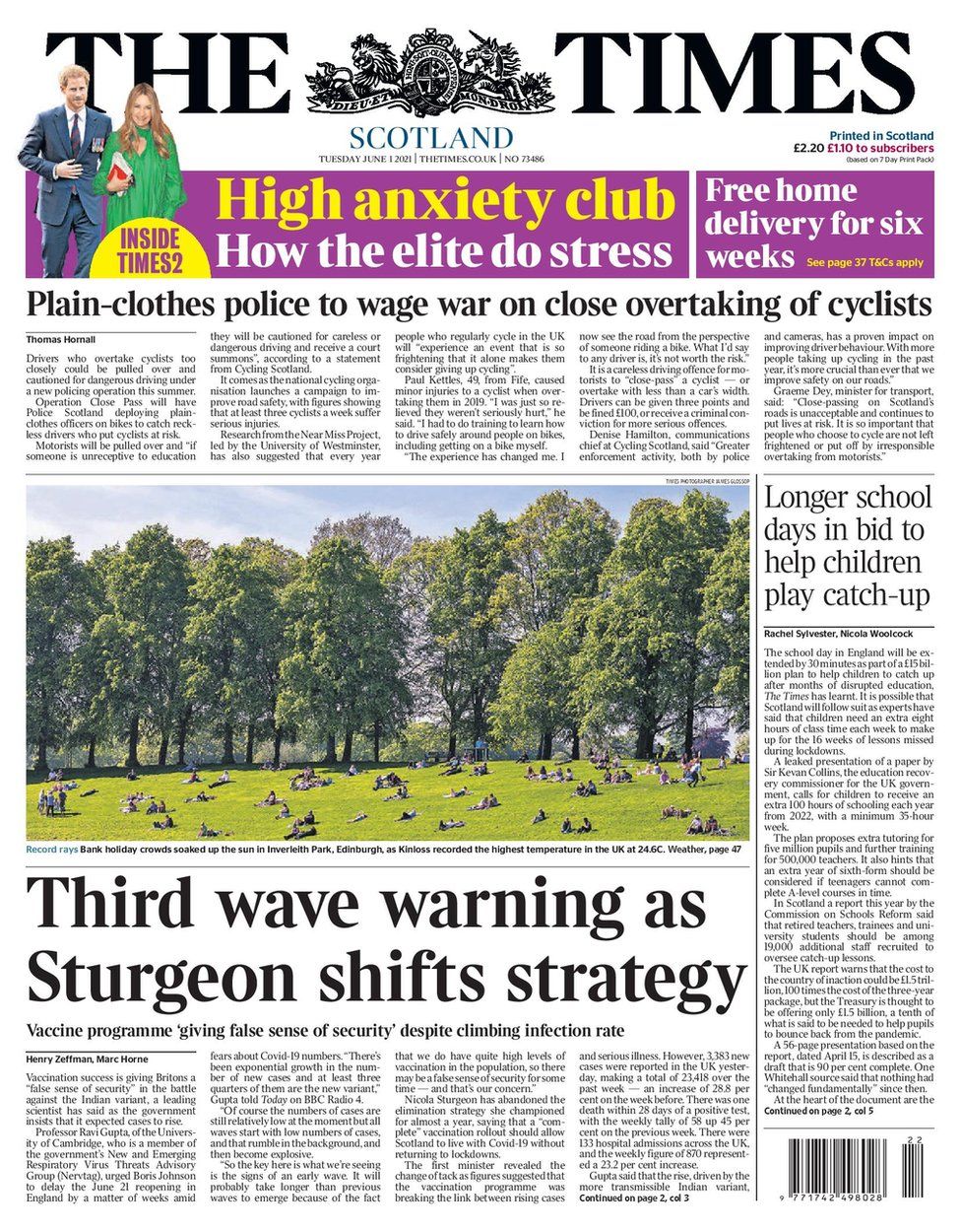 Scotlands papers Lockdown easing delay and Covid strategy shift