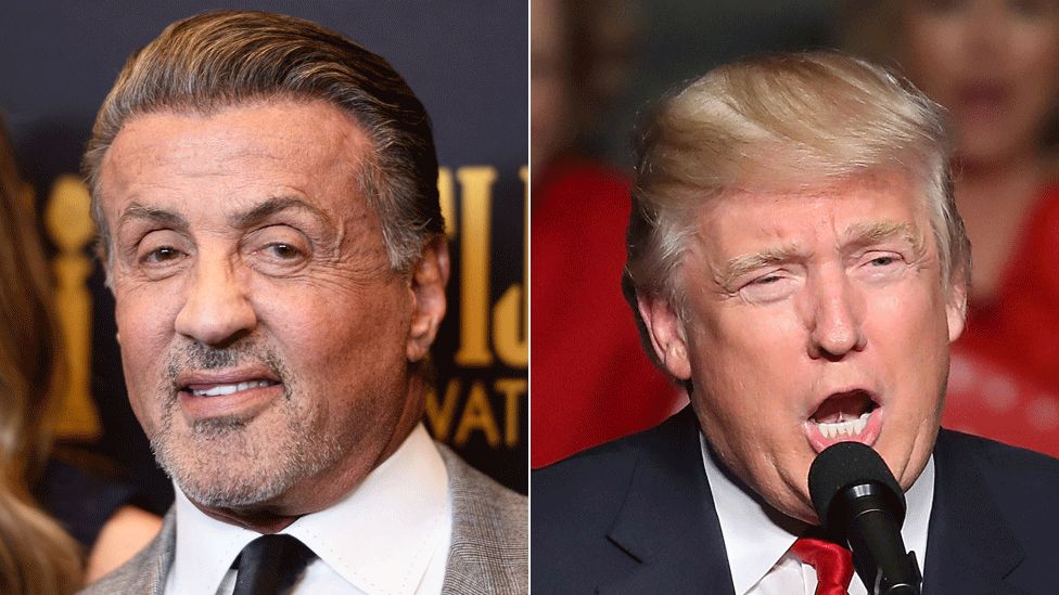 Sylvester Stallone and Donald Trump