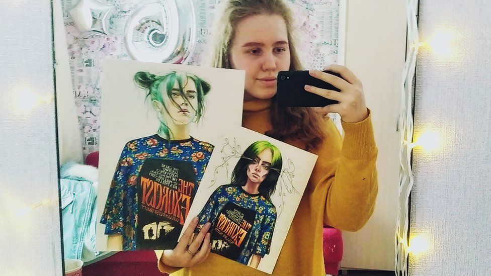 The Teenager Who Drew Billie Eilish For Vogue Bbc News