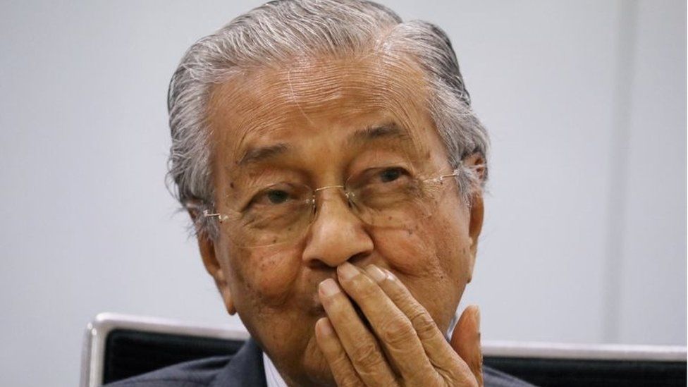 Malaysia's former Prime Minister Mahathir Mohamad reacts during a news conference in Kuala Lumpur, Malaysia December 14, 2020