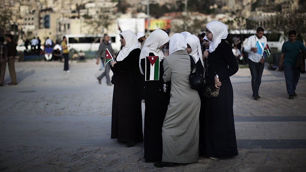 Women at a demonstration in Amman (file photo)
